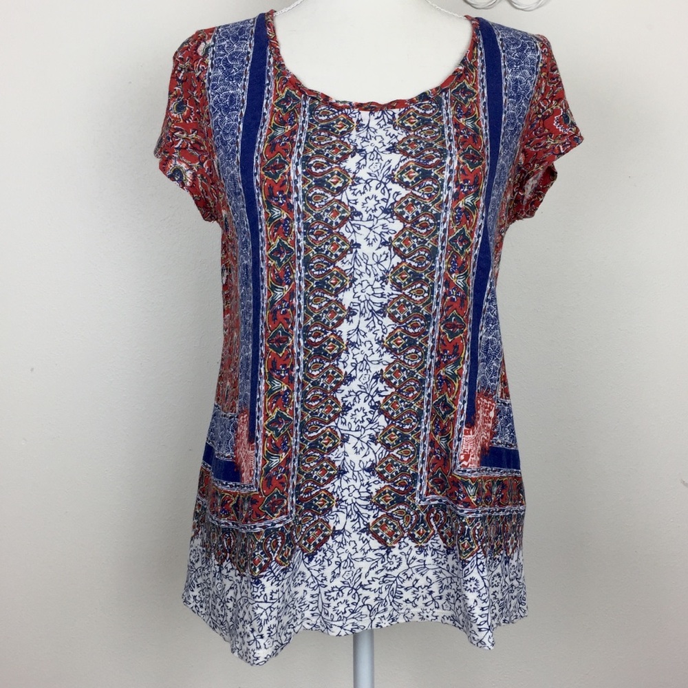 Lucky brand size S colorful lightweight tee